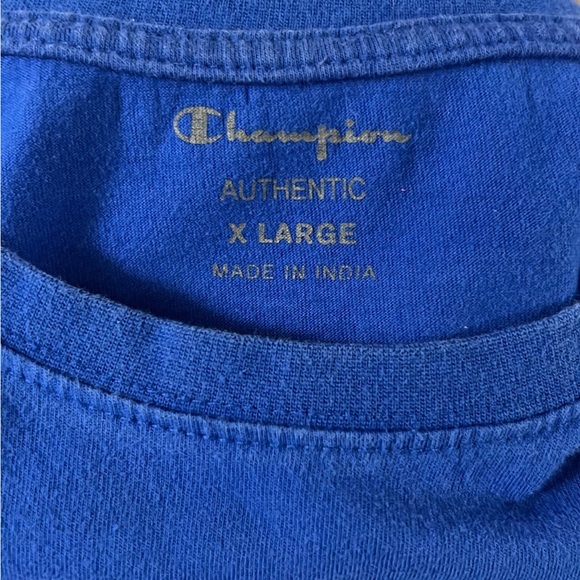 Champion Men’s Blue Tee, XL - Picture 4 of 4